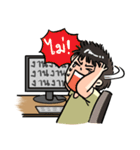 No sleep for Worker Freelance Student（個別スタンプ：33）