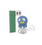 不思議な青い生物たかのり（個別スタンプ：31）