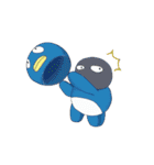 不思議な青い生物たかのり（個別スタンプ：34）