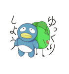 不思議な青い生物たかのり（個別スタンプ：40）
