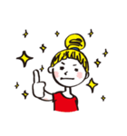 キンパツちゃんとネコちゃんの日常（個別スタンプ：2）