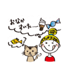 キンパツちゃんとネコちゃんの日常（個別スタンプ：9）