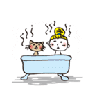 キンパツちゃんとネコちゃんの日常（個別スタンプ：13）