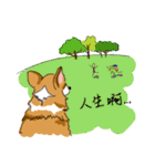 Corgi Wawa has come（個別スタンプ：34）