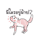 LineRed cat（個別スタンプ：22）