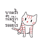 LineRed cat（個別スタンプ：37）