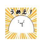 食卓に潜むちょっとイケメンなアザラシさん（個別スタンプ：40）