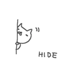 <ひでさん>基本セット Hide cute cat（個別スタンプ：40）