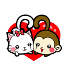 BonBon Cat and JumpJump Monkey（個別スタンプ：10）