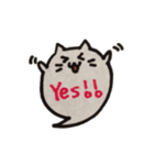 ふきだしのようなネコ（個別スタンプ：16）