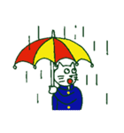 猫の中学生（個別スタンプ：1）