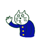 猫の中学生（個別スタンプ：8）