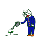 猫の中学生（個別スタンプ：24）