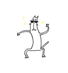 わりと長いネコ（個別スタンプ：1）