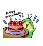 ほっこりあおむし♪（個別スタンプ：4）
