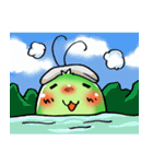 ほっこりあおむし♪（個別スタンプ：11）