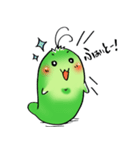 ほっこりあおむし♪（個別スタンプ：24）