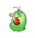 ほっこりあおむし♪（個別スタンプ：35）