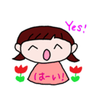 毎日ハッピーな女の子（個別スタンプ：5）
