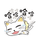 The girl and the cat（個別スタンプ：34）