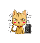 Tiger Cat ＆ White Dog（個別スタンプ：8）