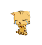Tiger Cat ＆ White Dog（個別スタンプ：9）