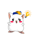 Tiger Cat ＆ White Dog（個別スタンプ：37）