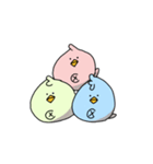 使える！？でべそなトリ。（個別スタンプ：4）