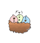 使える！？でべそなトリ。（個別スタンプ：16）