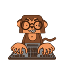 Crazy Crazy Monkey（個別スタンプ：34）