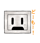 ホールくんと黒子（個別スタンプ：1）