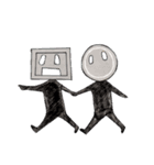 ホールくんと黒子（個別スタンプ：9）
