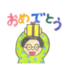 クルクルお父さんスタンプ（個別スタンプ：3）