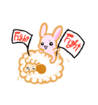 甘えん坊うさぎとひつじさん（個別スタンプ：3）