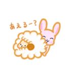 甘えん坊うさぎとひつじさん（個別スタンプ：10）