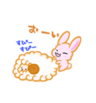 甘えん坊うさぎとひつじさん（個別スタンプ：35）