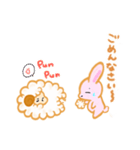甘えん坊うさぎとひつじさん（個別スタンプ：38）