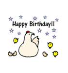 サモエド、にわとり、時々羊（個別スタンプ：32）