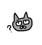 灰色猫のしろやん（個別スタンプ：1）