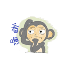 routine life of monkey family（個別スタンプ：4）