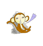 routine life of monkey family（個別スタンプ：12）