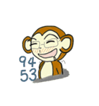 routine life of monkey family（個別スタンプ：21）