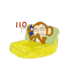 routine life of monkey family（個別スタンプ：28）