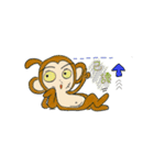 routine life of monkey family（個別スタンプ：37）