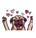 Mr. Pug Zai（個別スタンプ：6）