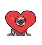 Mr. Pug Zai（個別スタンプ：8）