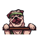 Mr. Pug Zai（個別スタンプ：37）