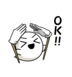 しろいさんとくろいさん5（個別スタンプ：8）