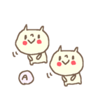 <あ>のつく名前基本セット「A」 cute cat（個別スタンプ：35）