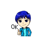 Blue-haired Sutris（個別スタンプ：1）